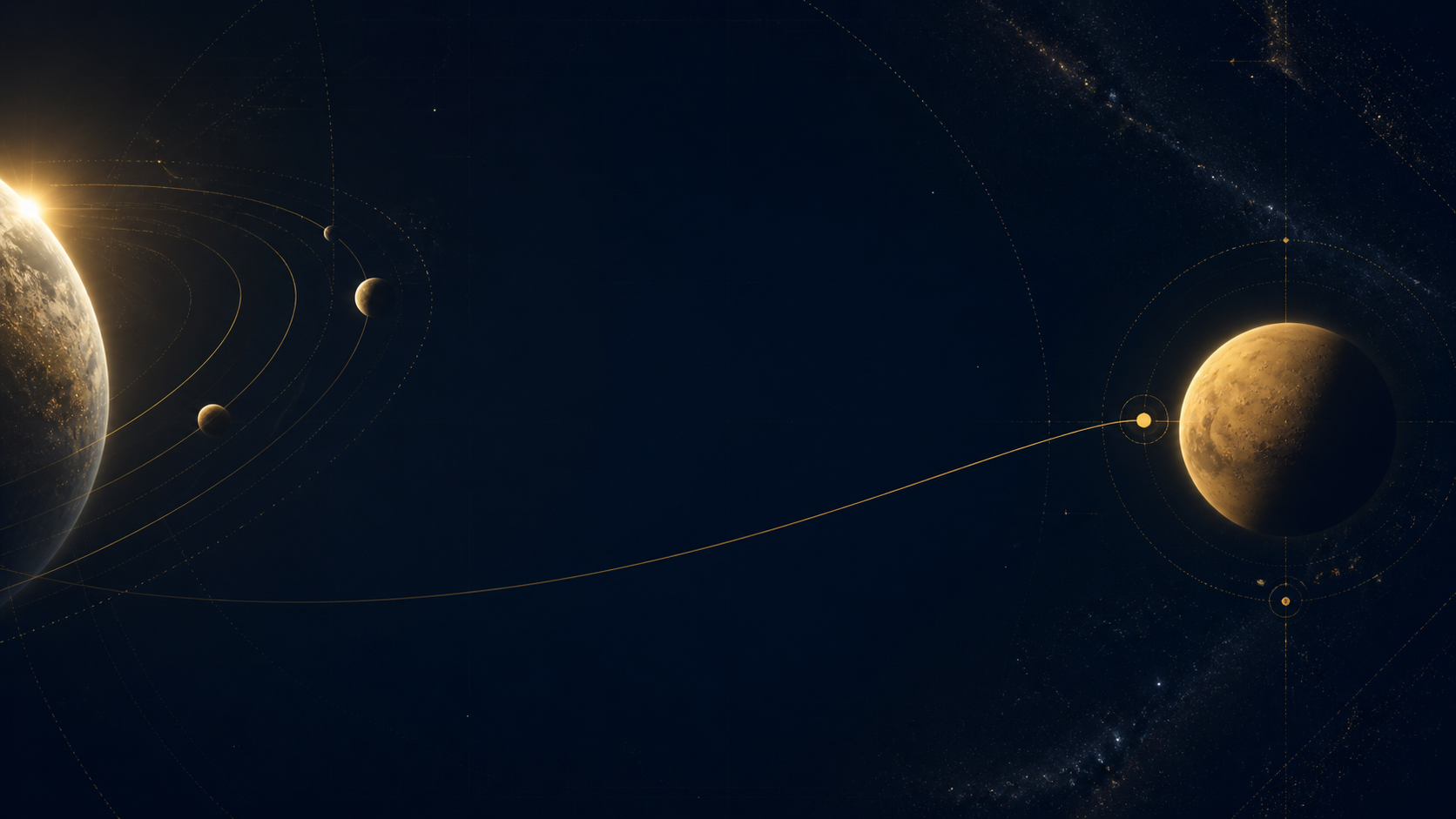 Solar-system mission trajectory toward Mars